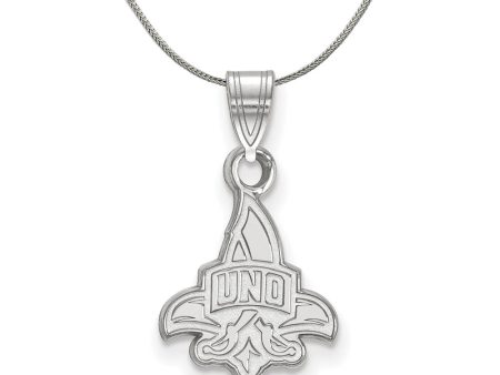 Sterling Silver U. of New Orleans Small Pendant Necklace Discount