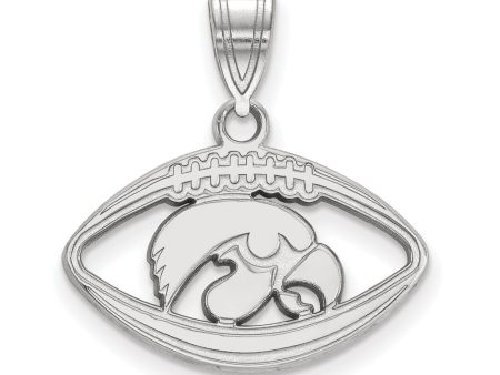 Sterling Silver U. of Iowa Football Pendant For Sale