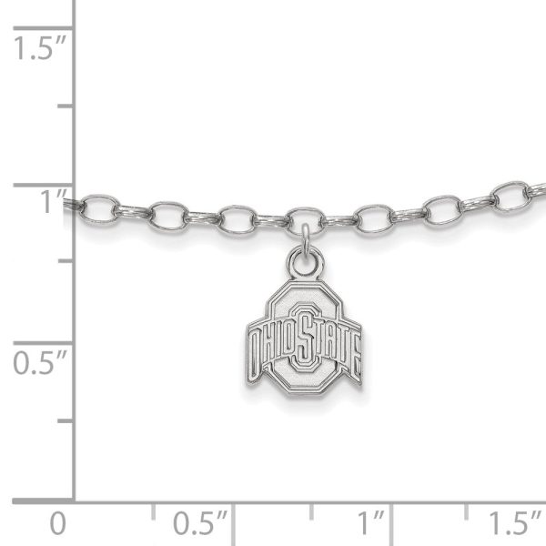 Sterling Silver Ohio State University Anklet, 9 Inch Online