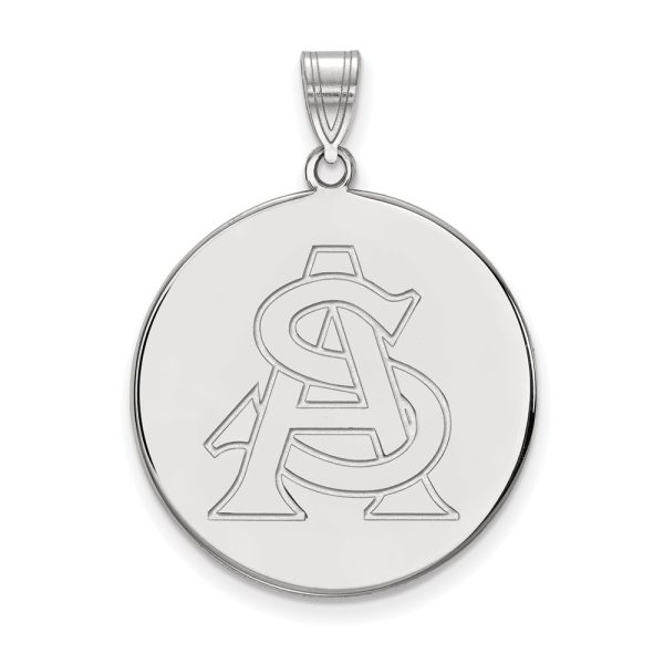 Sterling Silver Arizona State XL Disc Pendant on Sale