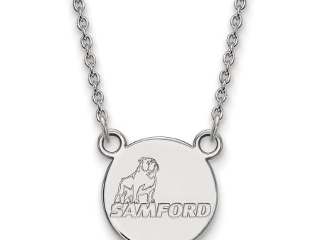 Sterling Silver Samford U Small Pendant Necklace Discount