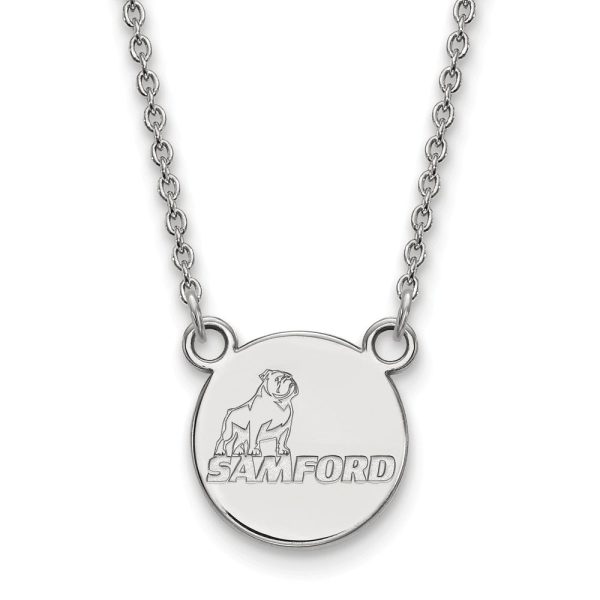 Sterling Silver Samford U Small Pendant Necklace Discount