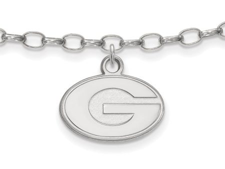 Sterling Silver University of Georgia Anklet, 9 Inch For Sale