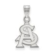 Sterling Silver Arizona State Small  AS  Pendant For Sale