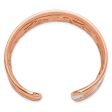 22mm Rose Gold Tone Plated Sterling Silver Concave Crinkle Cuff Brac. Online now