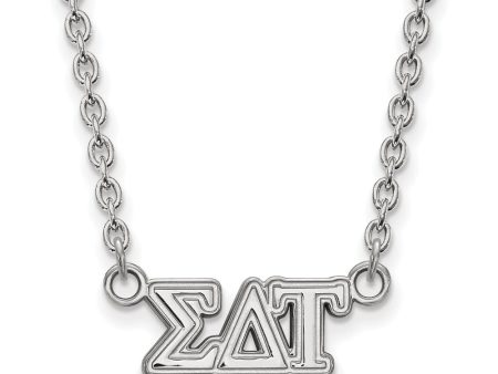 Sterling Silver Sigma Delta Tau Medium Necklace Online Sale