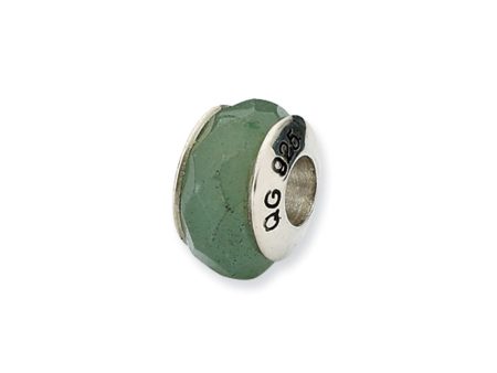 Aventurine Stone & Sterling Silver Bead Charm, 13mm Sale