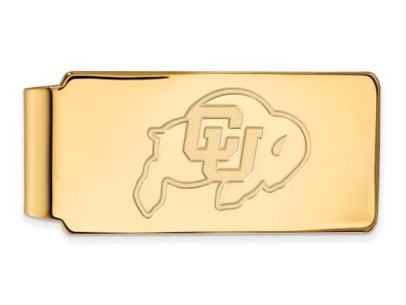 14k Gold Plated Silver U of Colorado Money Clip Supply