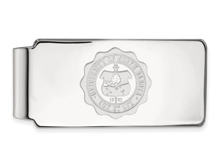 Sterling Silver North Dakota Crest Money Clip For Discount