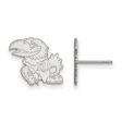 Sterling Silver University of Kansas Small Mascot Post Earrings Fashion