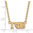 14K Plated Silver Gamma Phi Beta Small Necklace Online Hot Sale