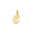 14k Yellow Gold, Mimi Collection, Small Script Initial O Pendant on Sale