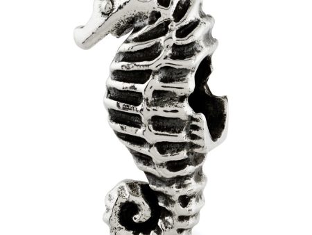 Antiqued Sterling Silver 3D Seahorse Bead Charm For Discount