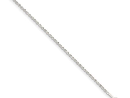 1.3mm Sterling Silver Classic Solid Rope Chain Bracelet Hot on Sale