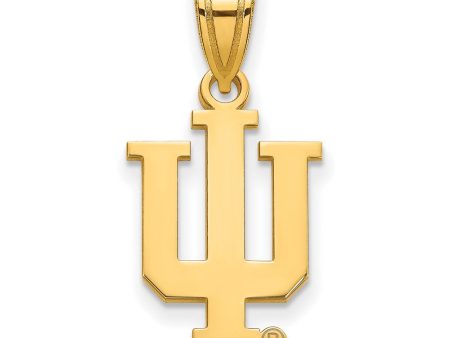 10k Yellow Gold Indiana U Medium Pendant Sale