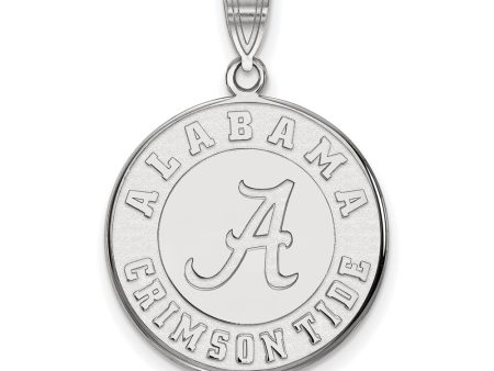 Sterling Silver U. of Alabama Large Disc Pendant on Sale