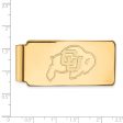 14k Gold Plated Silver U of Colorado Money Clip Supply