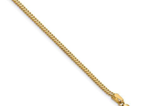 1.4mm 14k Yellow Gold Solid Franco Chain Bracelet Online