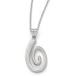 Textured Coil Necklace in Sterling Silver, 17-18.5 Inch Discount