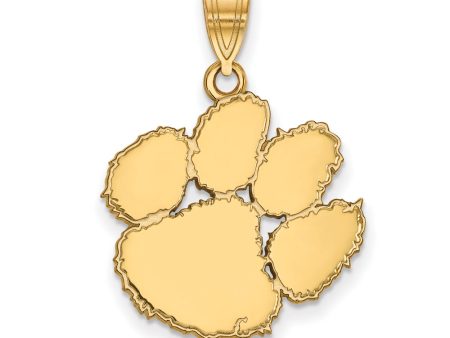 10k Yellow Gold Clemson U Large Pendant Discount