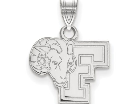 Sterling Silver Fordham U Small Logo Pendant on Sale