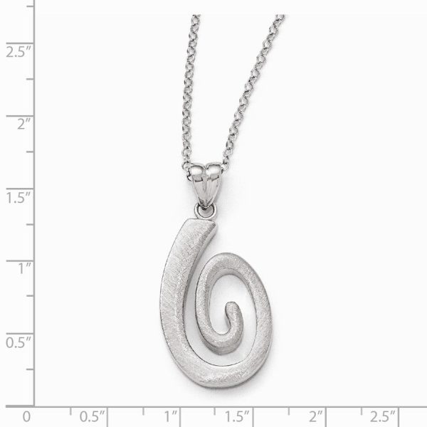 Textured Coil Necklace in Sterling Silver, 17-18.5 Inch Discount