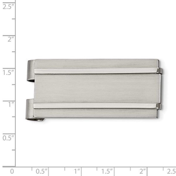 Engravable Stainless Steel Spring Loaded Money Clip Sale