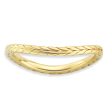 1.5mm Stackable 14K Yellow Gold Plated Silver Curved Wheat Band Online