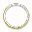 2.5mm Sterling Silver Stackable Expressions Yellow Enamel Band Online