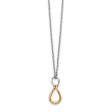 Twisted Diamond Necklace, Rhodium & Gold Tone Plated Silver, 18-20 In Online