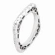 2.25mm Stackable Sterling Silver Square Cobblestone Band Supply