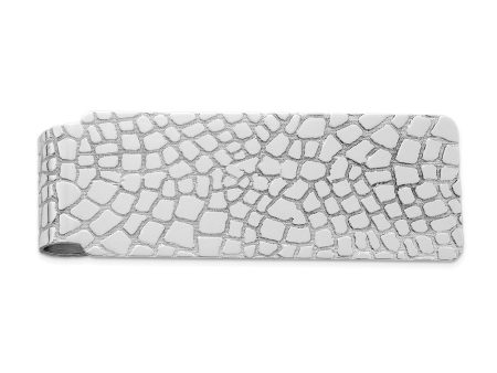 Polished Cobblestone Sterling Silver Money Clip Online Sale