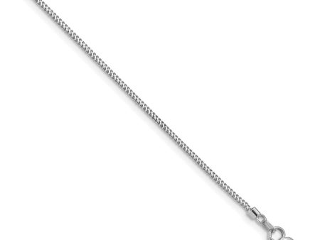 0.9mm, 14k White Gold, Solid Franco Chain Bracelet Supply