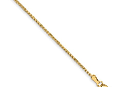 1.2mm 14k Yellow Gold, Solid D C Spiga Chain Bracelet Online Hot Sale