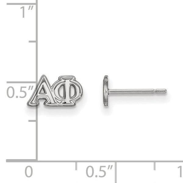 Sterling Silver Alpha Phi XS Greek Letters Post Earrings Cheap