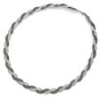 Two Tone Diamond Cut Braided Necklace in Sterling Silver, 18.5 Inch Online Hot Sale