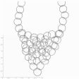 Textured Multi Circle Collar Necklace in Sterling Silver, 20 Inch on Sale