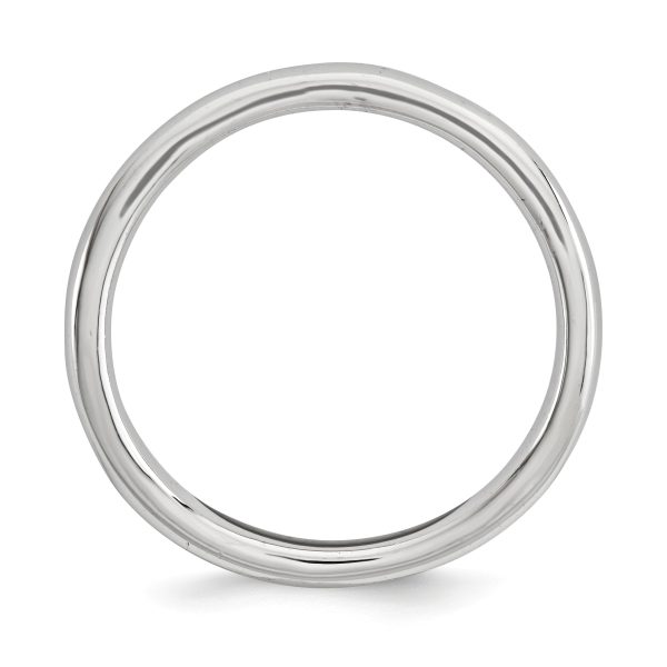 2.25mm Stackable Sterling Silver Curved Polished Band For Cheap