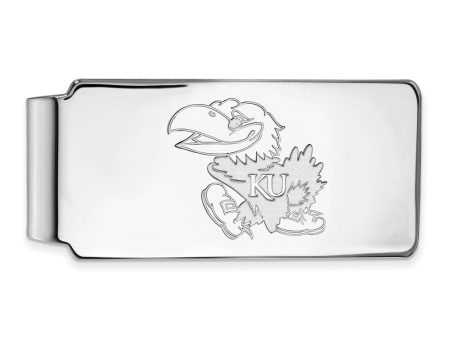 Sterling Silver U of Kansas Money Clip Online Hot Sale