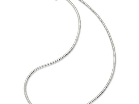 17 Inch Artisan Snake 3mm Necklace for Charms in Silver for 4mm Charms Online Hot Sale