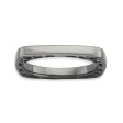 2.25mm Stackable Black Plated Silver Square Side Scroll Band Online now