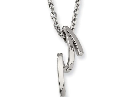 Women s Stainless Steel Modern Twist Necklace For Sale