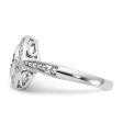 1 4 Ctw Champagne & White Diamond 12mm Rhombus Ring in Sterling Silver Discount