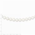 10-11mm, White FW Cultured Pearl & Sterling Silver Clasp Necklace For Sale