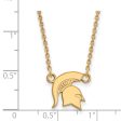 10k Yellow Gold Michigan State Small Pendant Necklace Sale