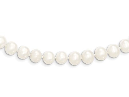 6-7mm, White FW Cultured Pearl Endless Strand Necklace, 80 Inch For Discount